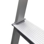 Escada Alumínio 3 Degraus 1,08m 120kg Prata e Vermelho Reisam - Imagem 3