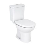 Kit Vaso Sanitário com Caixa Acoplada e Assento Branco 3 e 6 litros Debba Round Roca