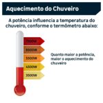 Chuveiro Elétrico 220V 7500W Duo Mostrarer Quadra Eletrônica Branco - Imagem 2