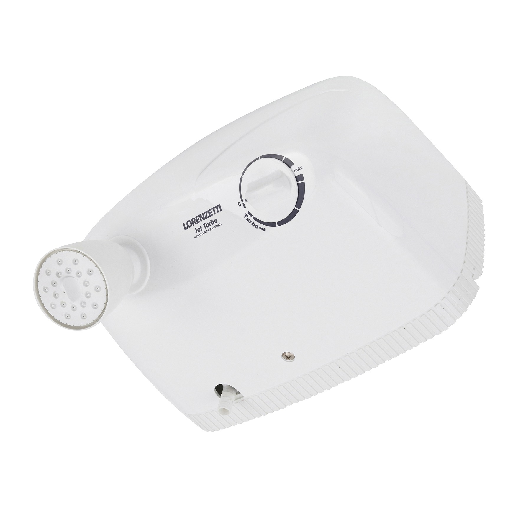 1-52.jpg Chuveiro Elétrico Multitemperatura 220V 7800w Branco Redondo com Pressurizador Jet Turbo Lorenzetti - Imagem 1