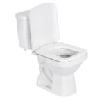 Kit Vaso Sanitário com Caixa Acoplada e Assento Branco Duplo Acionamento 3/6L Saída Vertical Lirio Fiori
