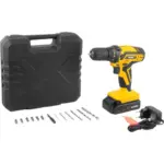 Furadeira e Parafusadeira à Bateria 12V bivolt pfv 012 com Kit de Brocas e Bits vonder - Imagem 4