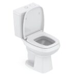 Kit Vaso Sanitário Com Caixa Acoplada Smart Clean Harpic E Assento Soft Fechar City Celite Preto - Imagem 4