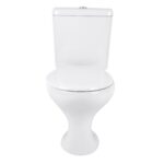 Kit Vaso Sanitário com Caixa Acoplada e Assento Branco Duplo Acionamento 3/6L Saída Vertical Saveiro Celite