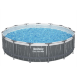 Piscina Estruturada Redonda 14.970L com Bomba 127V (110V), Escada e Capa Bestway - Imagem 2