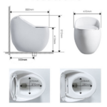 Vaso Sanitário Caixa Acoplada (monobloco) White Pearl - Imagem 4