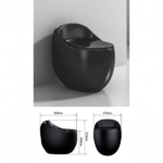 Vaso Sanitário Caixa Acoplada Monobloco Black Pearl - Imagem 4